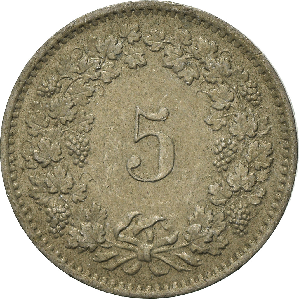 Coin, Switzerland, 5 Rappen, 1975