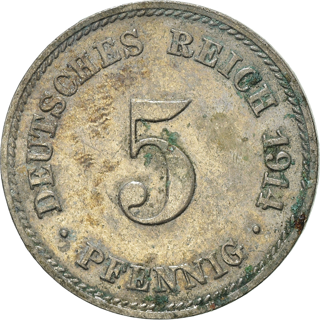 Coin, GERMANY - EMPIRE, 5 Pfennig, 1914