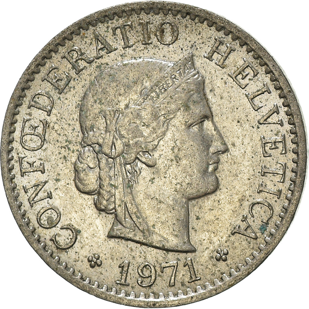 Moneta, Svizzera, 5 Rappen, 1971