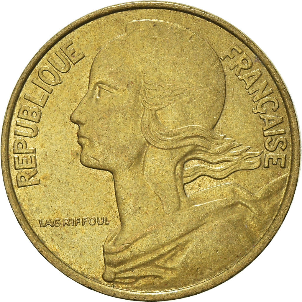 Moeda, França, 10 Centimes, 1990