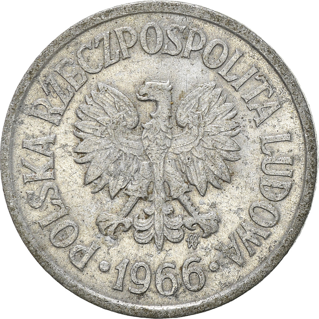 Moneta, Polonia, 10 Groszy, 1966