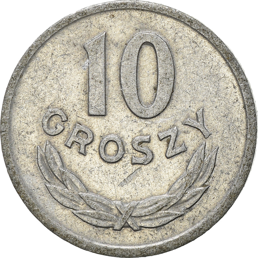 Moneta, Polonia, 10 Groszy, 1966