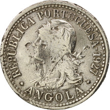 Angola, 10 Centavos, 2 Macutas, 1927, B+, Copper-nickel, KM:67
