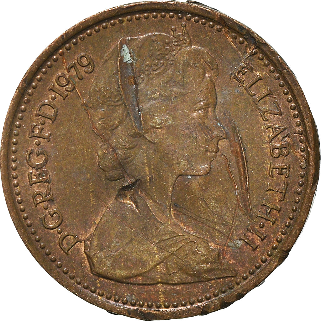 Münze, Großbritannien, 1/2 New Penny, 1979