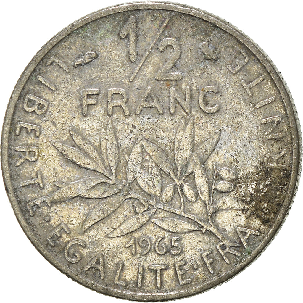 Moneda, Francia, 1/2 Franc, 1965