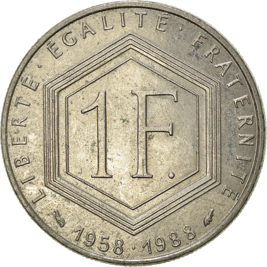 Moneta, Francja, Franc, 1988