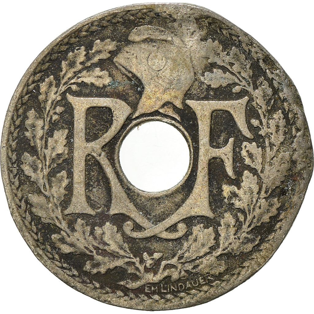 Moeda, França, 5 Centimes, 1918