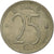 Münze, Belgien, 25 Centimes, 1966