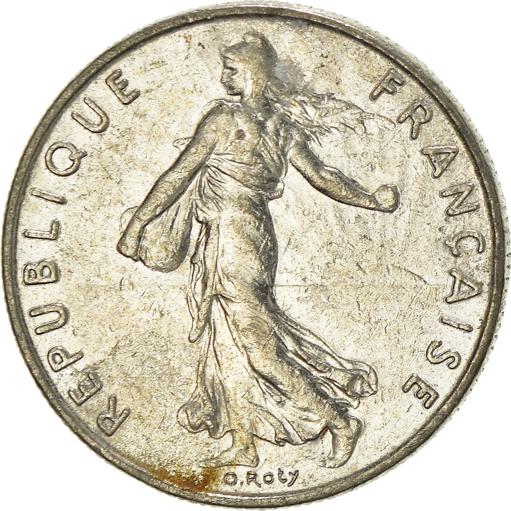 Moneda, Francia, 1/2 Franc, 1985