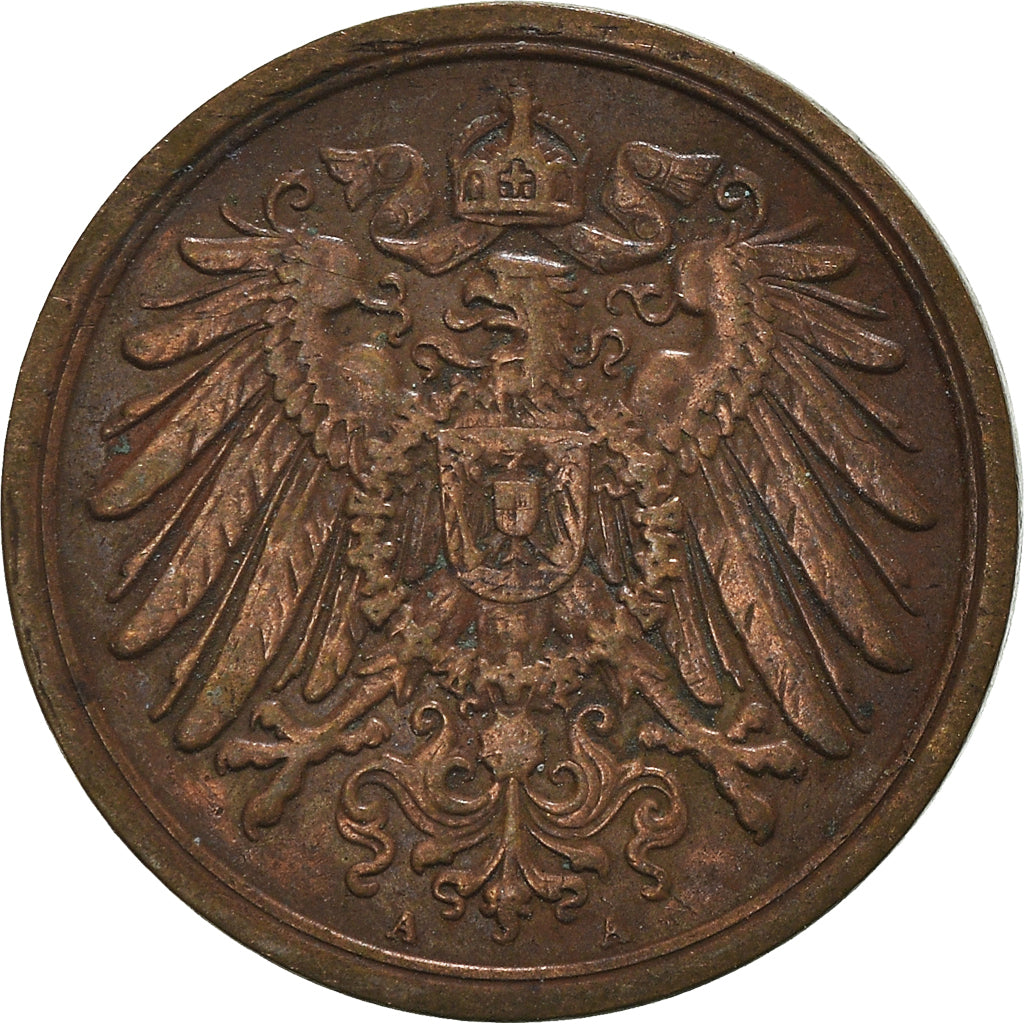 Coin, GERMANY - EMPIRE, 2 Pfennig, 1911