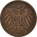 Monnaie, Empire allemand, 2 Pfennig, 1911