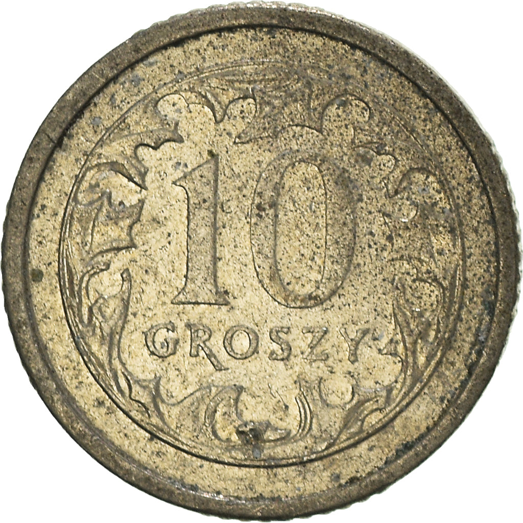 Moneta, Polonia, 10 Groszy, 1991