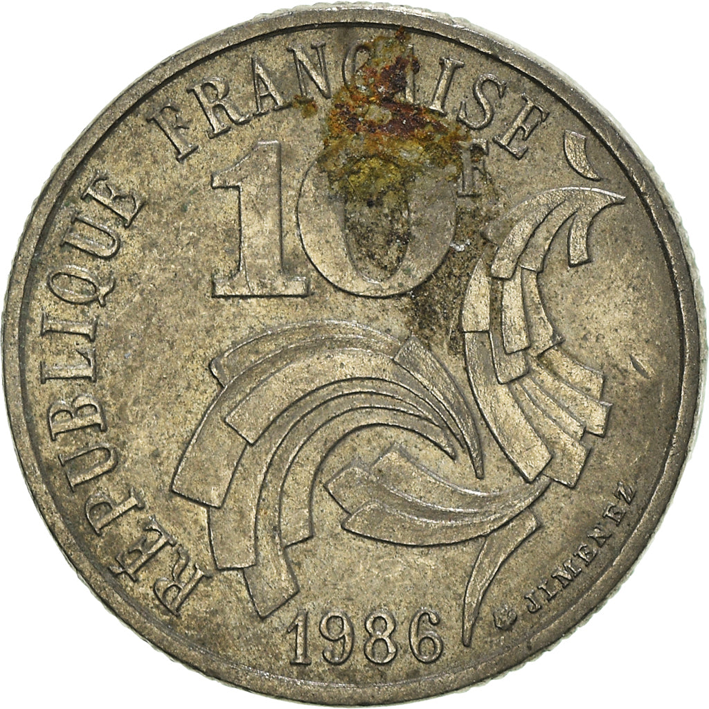 Coin, France, 10 Francs, 1986