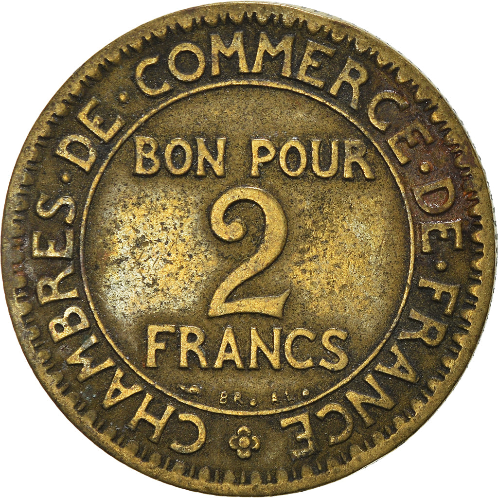 Moeda, França, 2 Francs, 1922