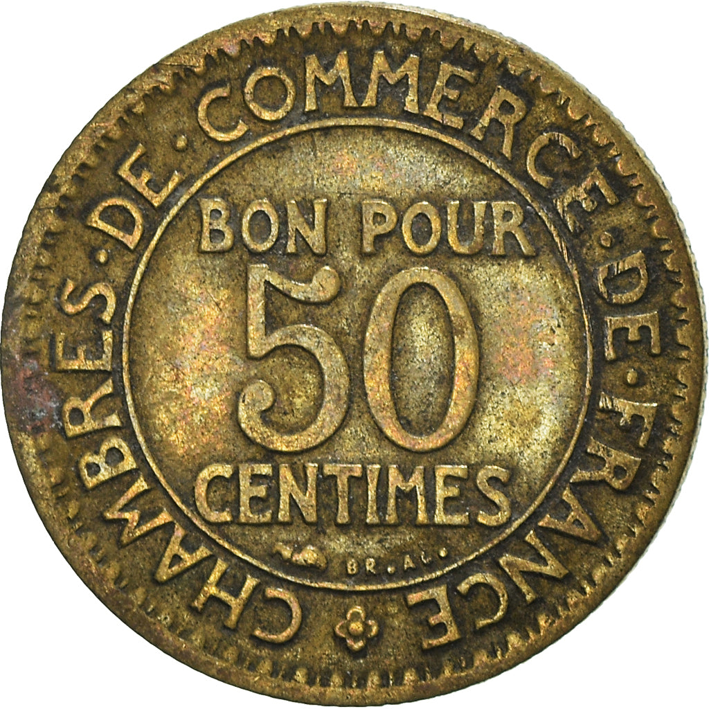 Münze, Frankreich, 50 Centimes, 1923