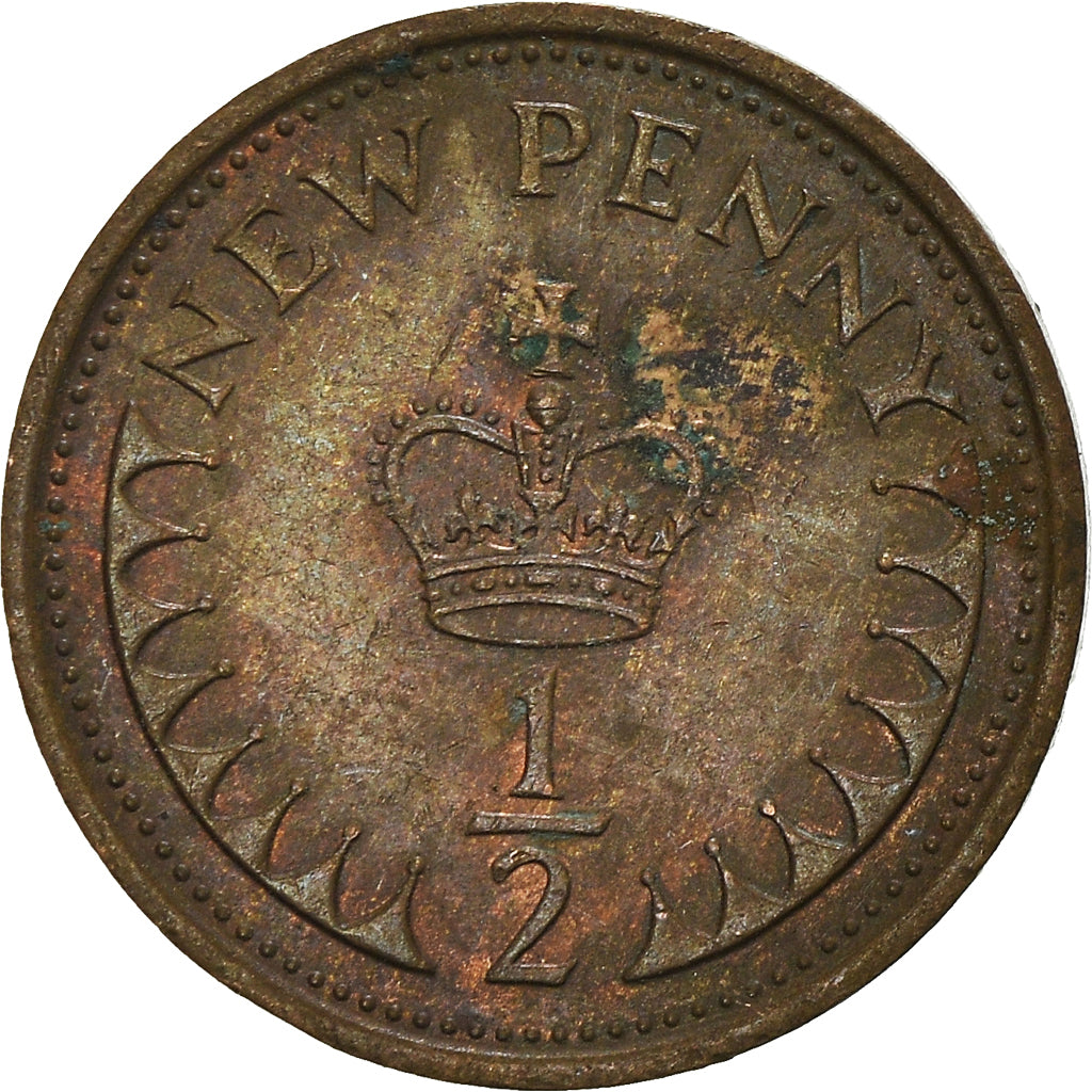 Moeda, Grã-Bretanha, 1/2 New Penny, 1980