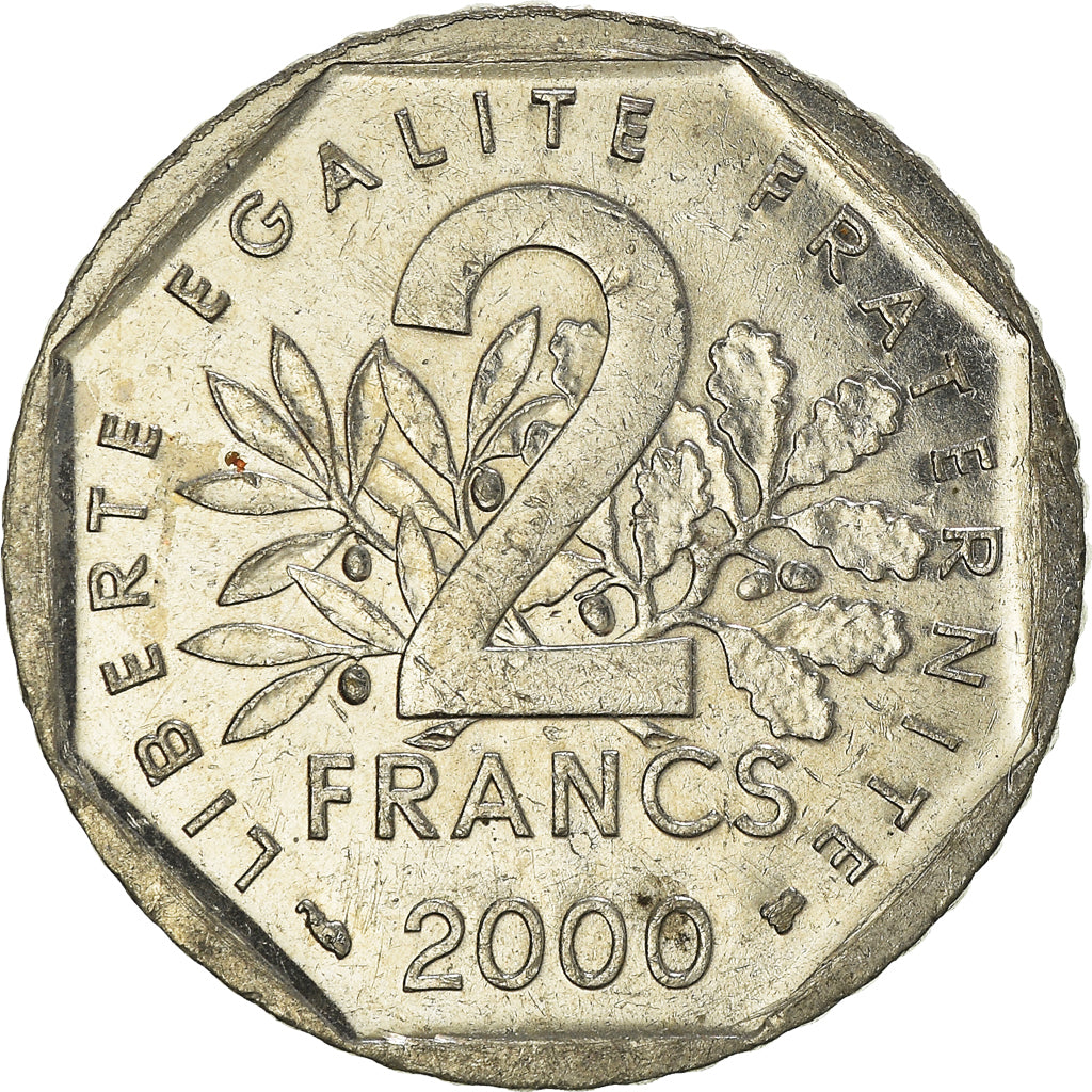 Coin, France, 2 Francs, 2000