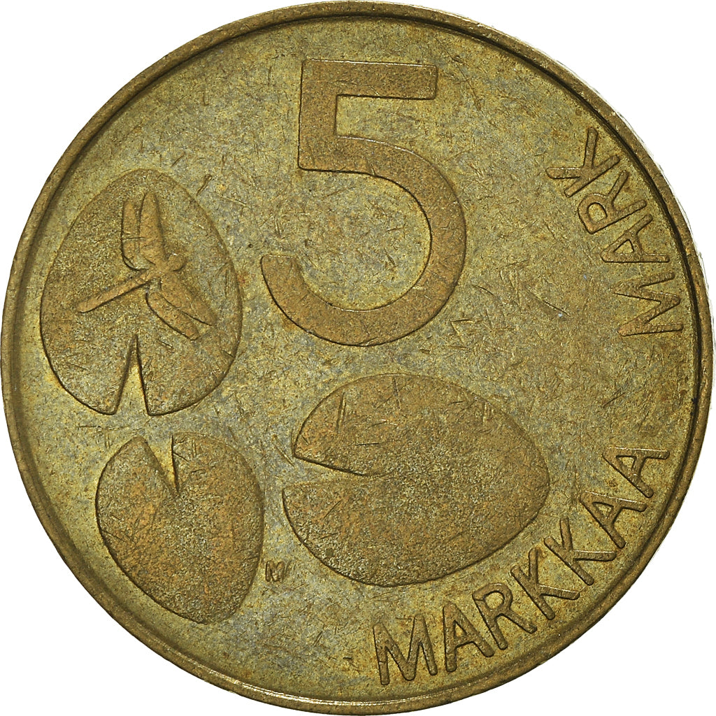 Monnaie, Finlande, 5 Markkaa, 1993