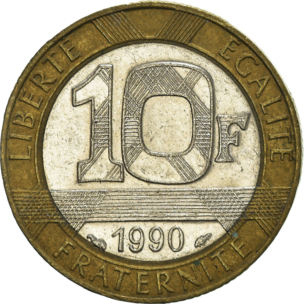 Moneda, Francia, 10 Francs, 1990