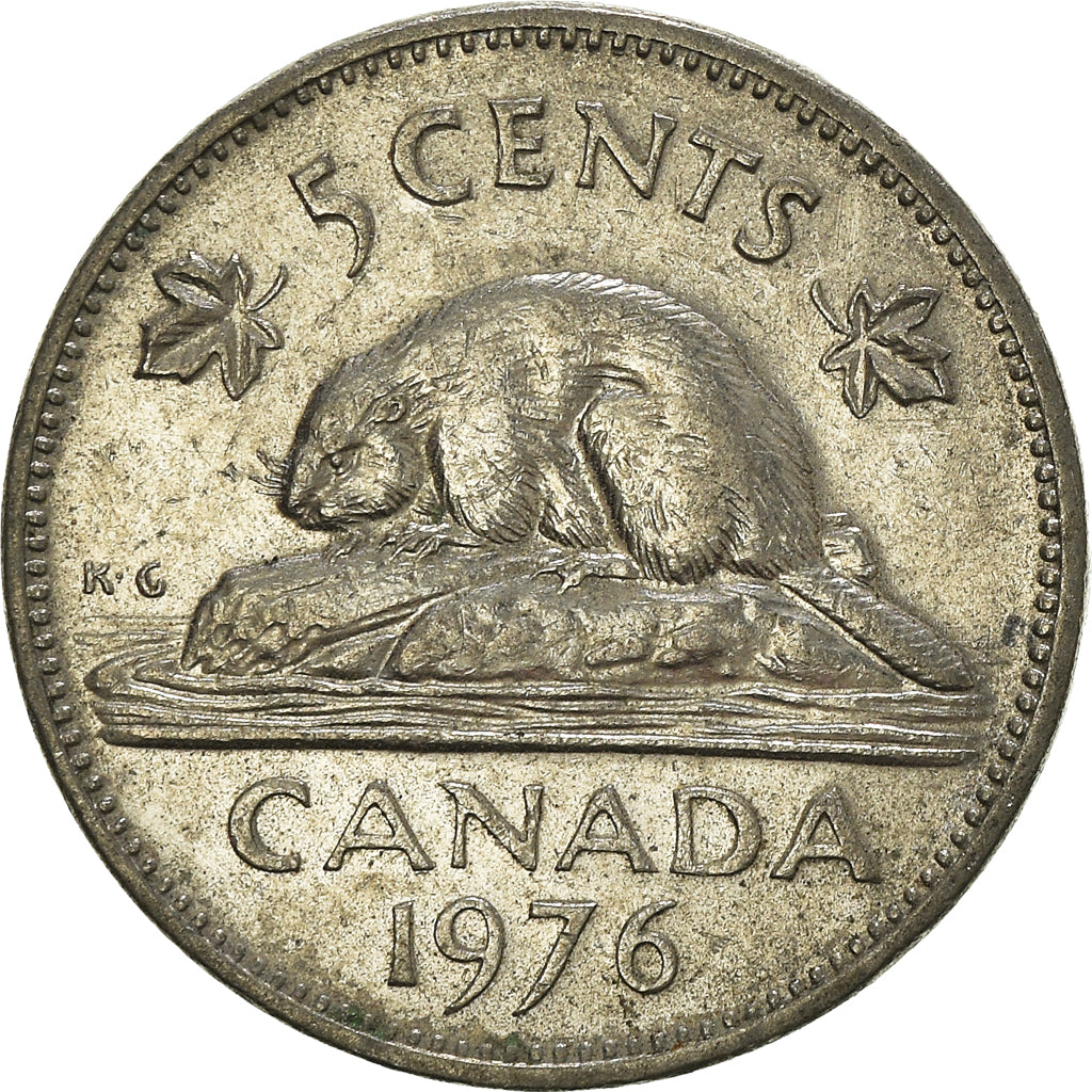 Moneta, Canada, 5 Cents, 1976