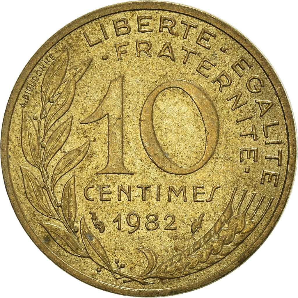 Coin, France, 10 Centimes, 1982