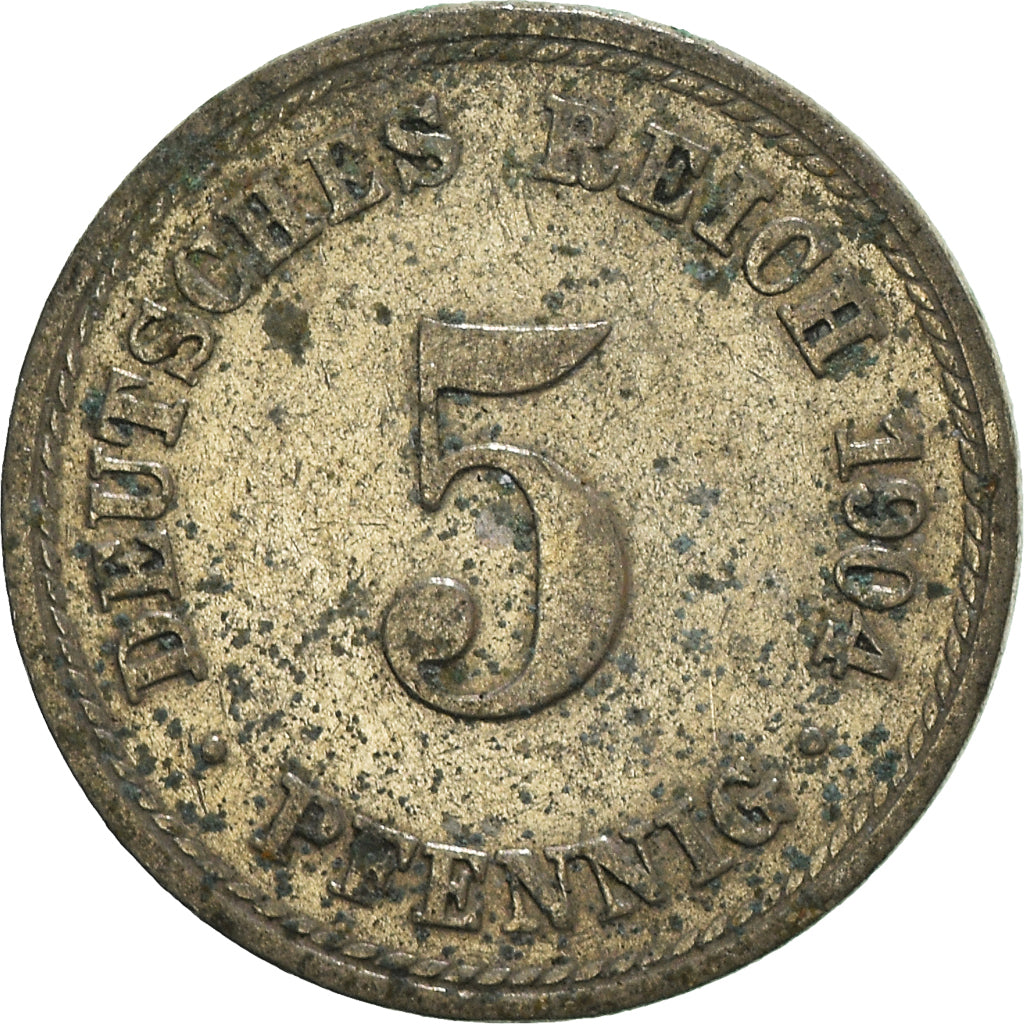 Moneta, NIEMCY - IMPERIUM, 5 Pfennig, 1904
