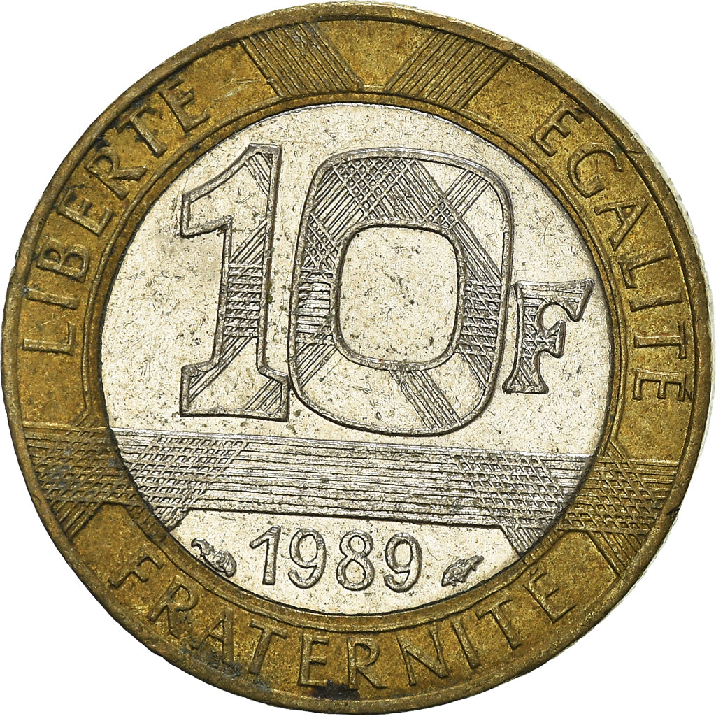 Moneda, Francia, 10 Francs, 1989