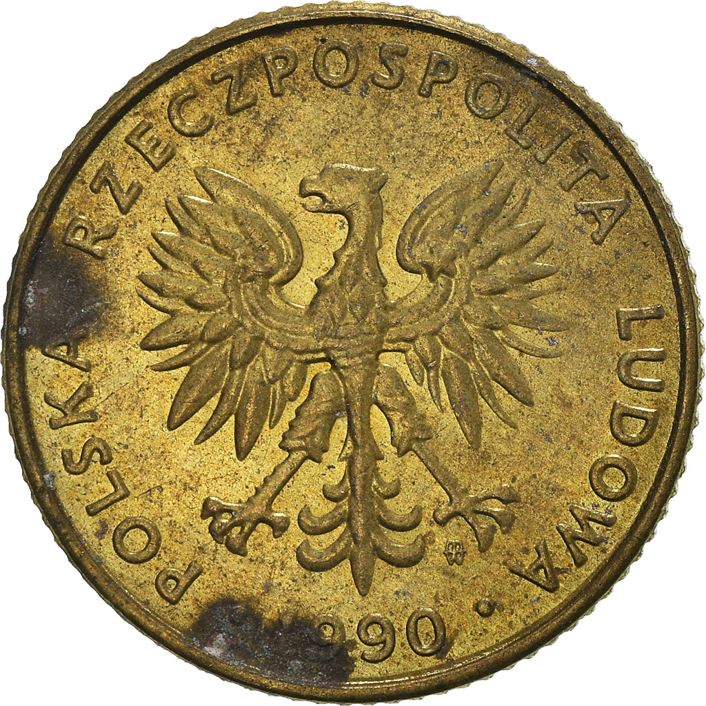 Moneta, Polonia, 10 Zlotych, 1990