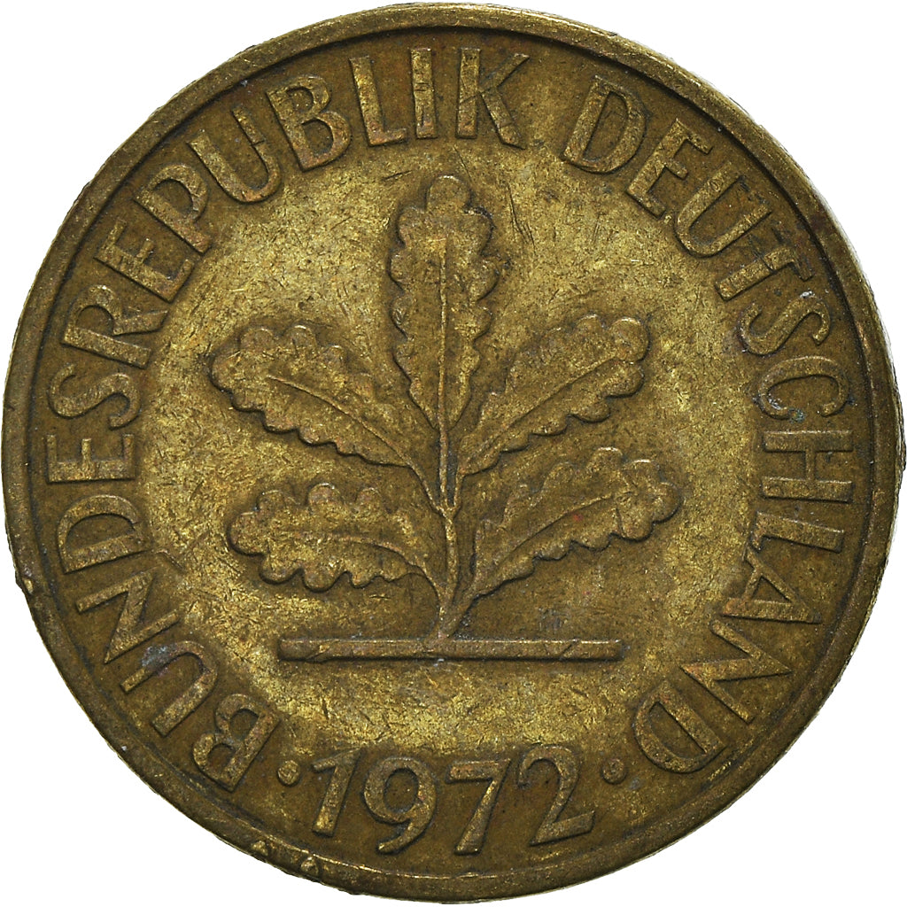 Moneda, ALEMANIA - REPÚBLICA FEDERAL, 10 Pfennig, 1972