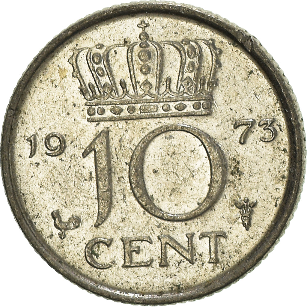 Moneta, Paesi Bassi, 10 Cents, 1973