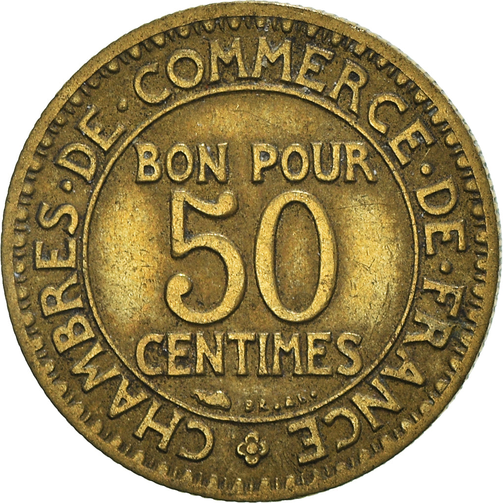 Münze, Frankreich, 50 Centimes, 1923