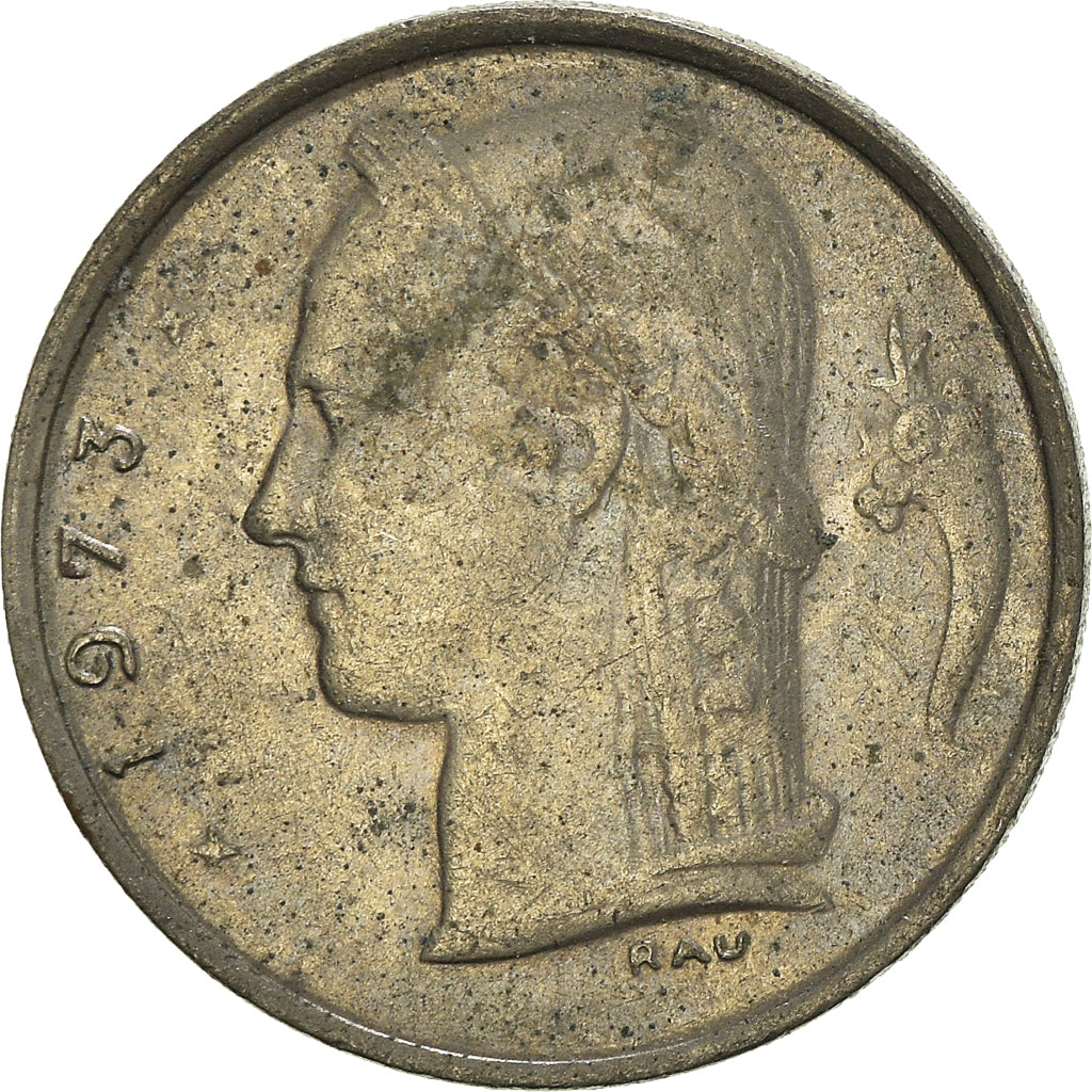 Moneda, Bélgica, Franc, 1973