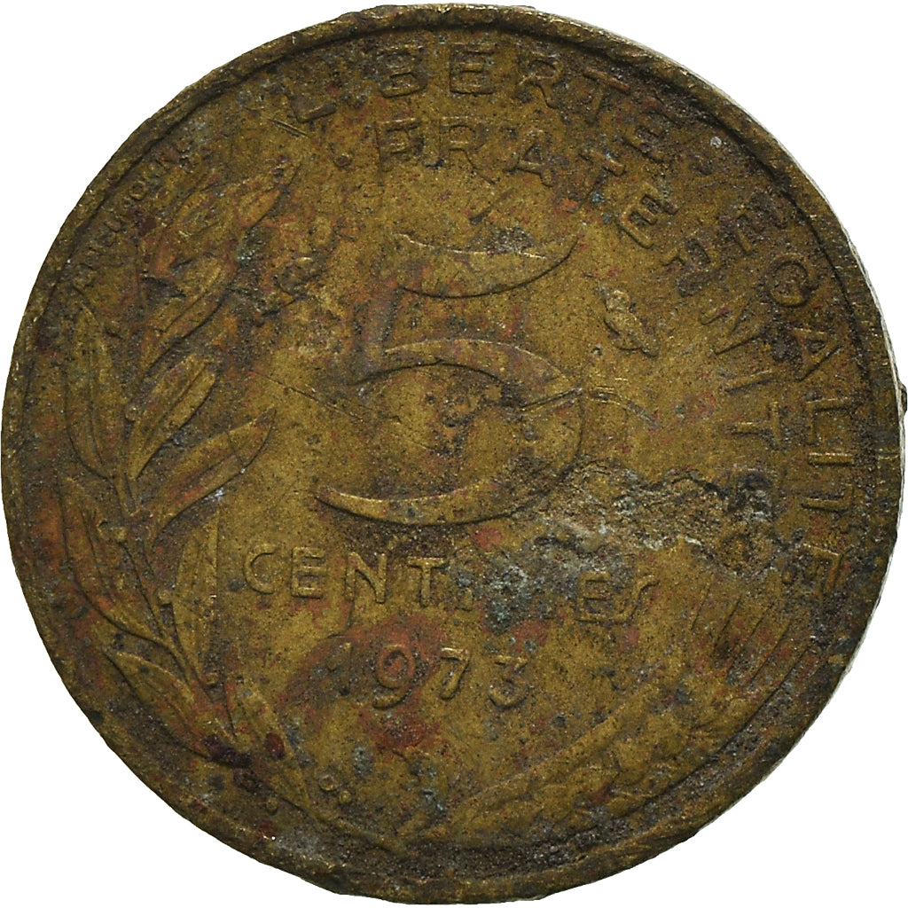 Moneta, Francia, 5 Centimes, 1973