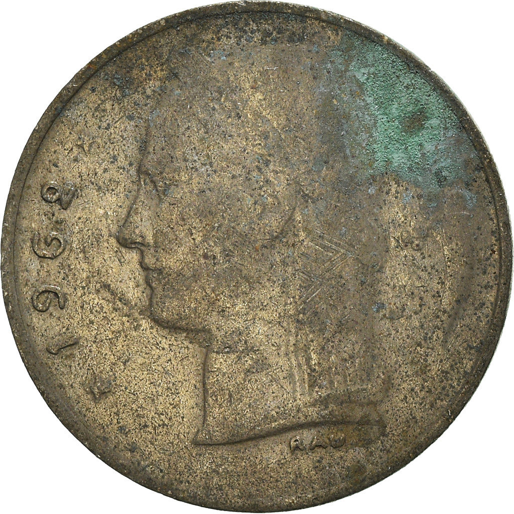 Moneda, Bélgica, Franc, 1962