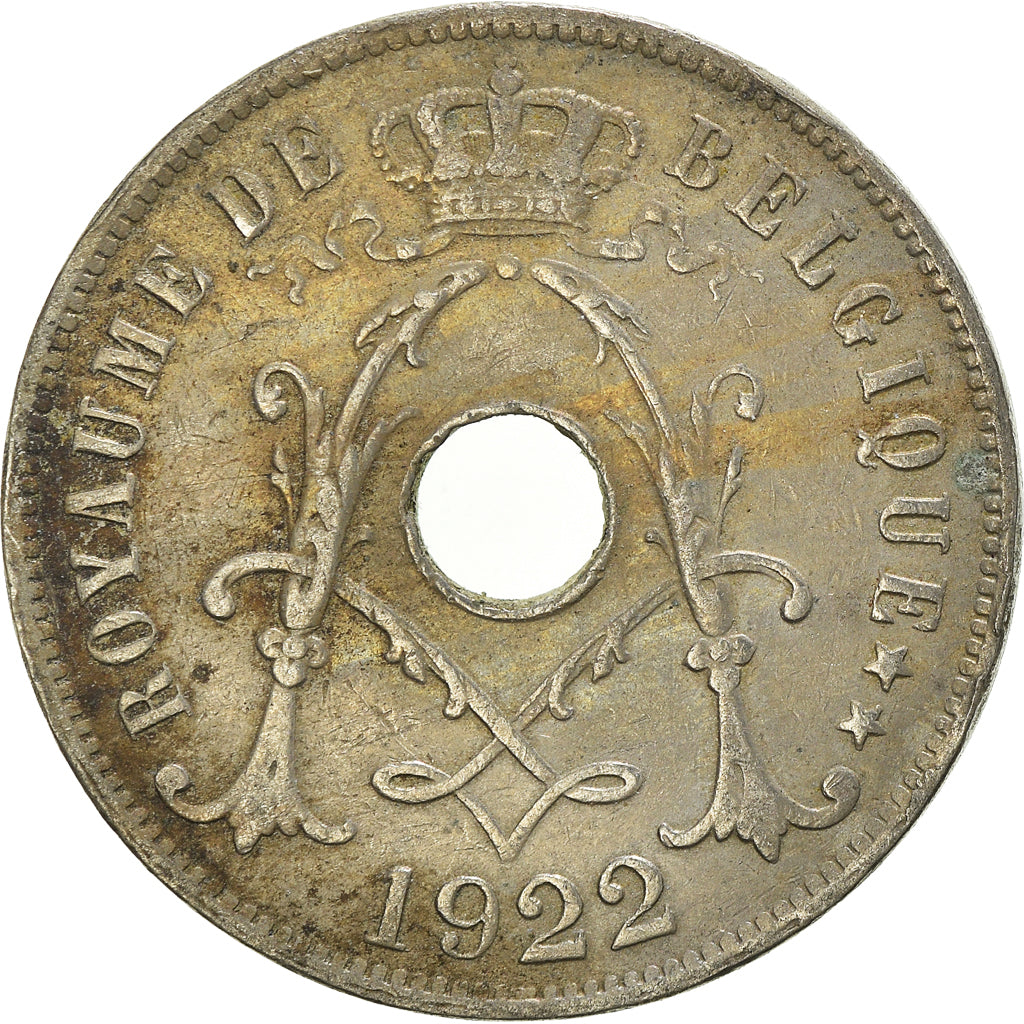 Moneta, Belgia, 25 Centimes, 1922