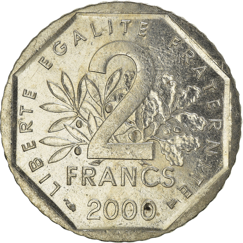 Coin, France, 2 Francs, 2000