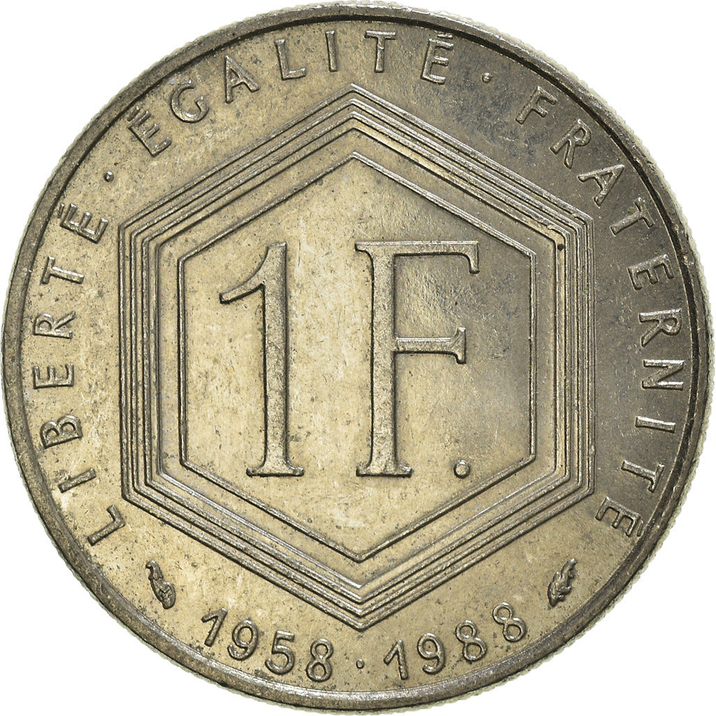 Moneda, Francia, Franc, 1988