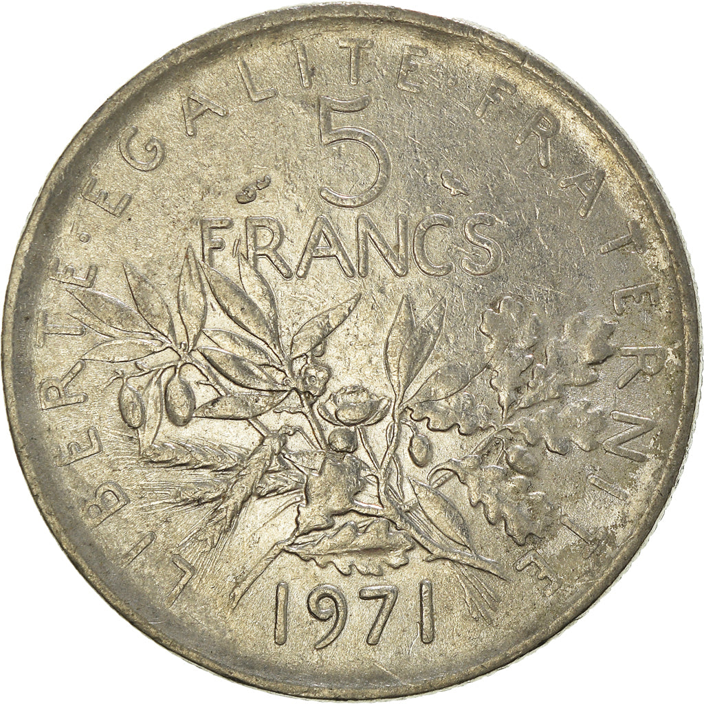 Monnaie, France, 5 Francs, 1971