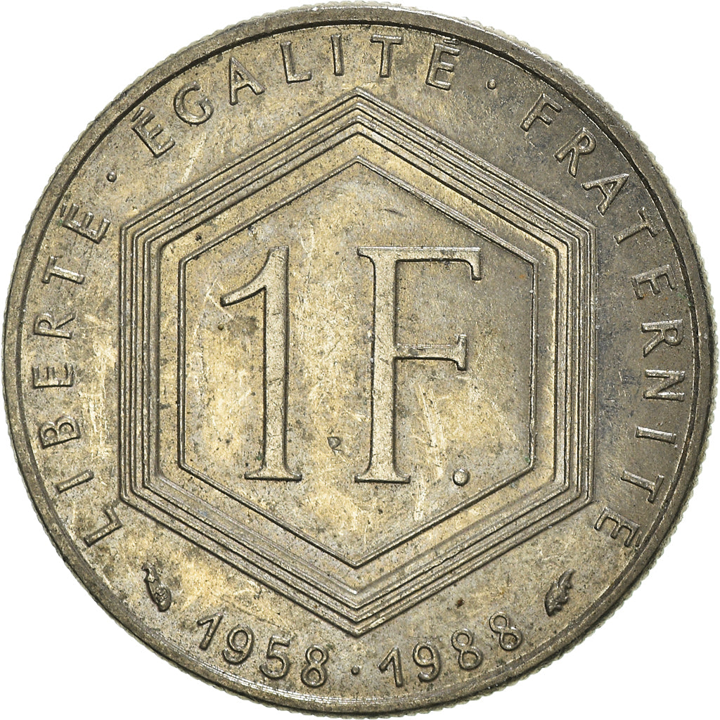 Moneda, Francia, Franc, 1988