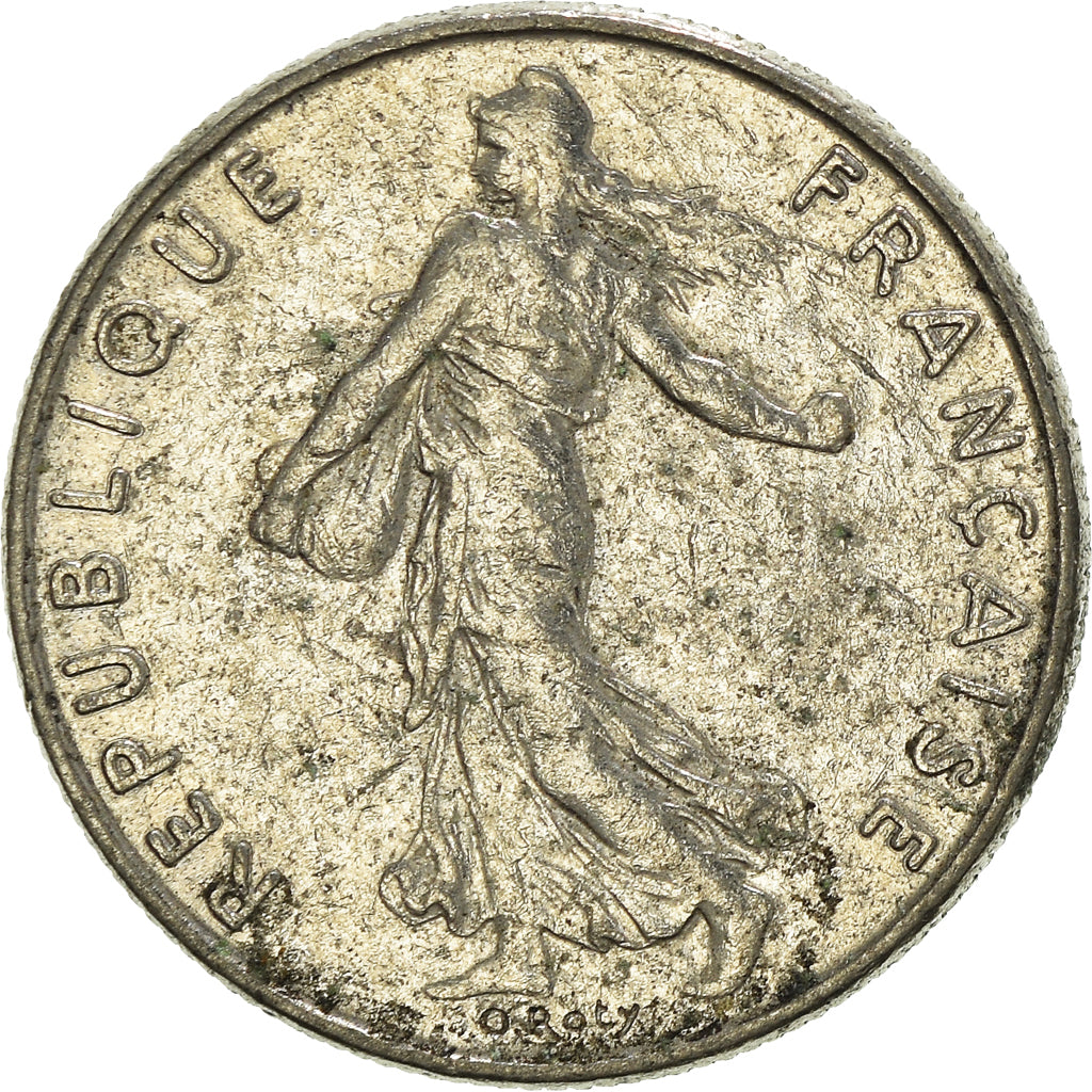 Münze, Frankreich, 1/2 Franc, 1986