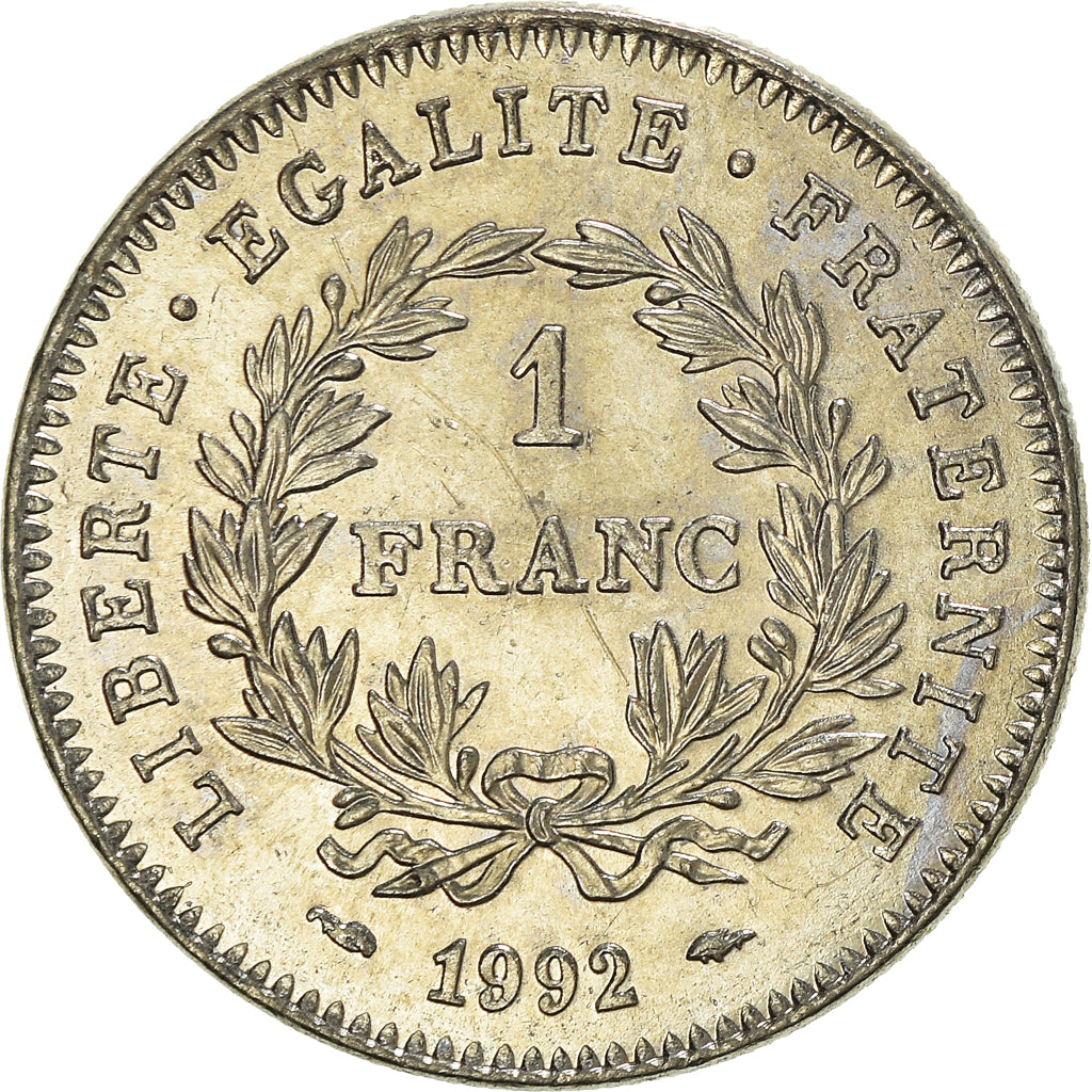 Moeda, França, Franc, 1992