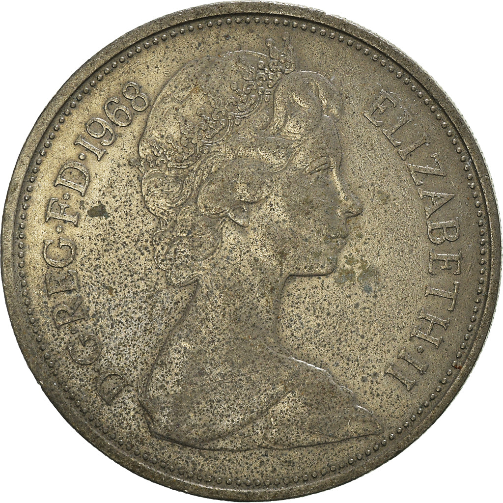 Monnaie, Grande-Bretagne, 10 New Pence, 1968