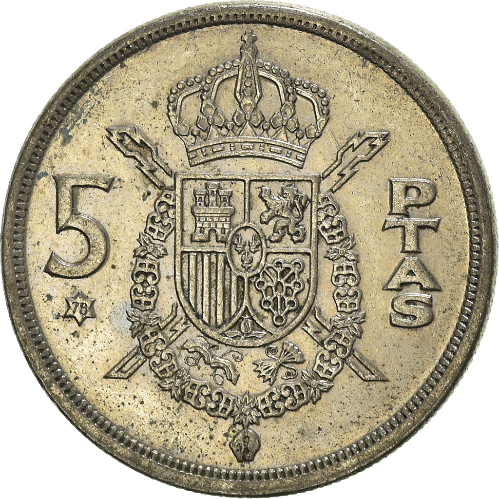 Münze, Spanien, 5 Pesetas