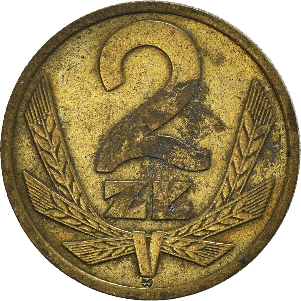 Moneta, Polonia, 2 Zlote, 1975