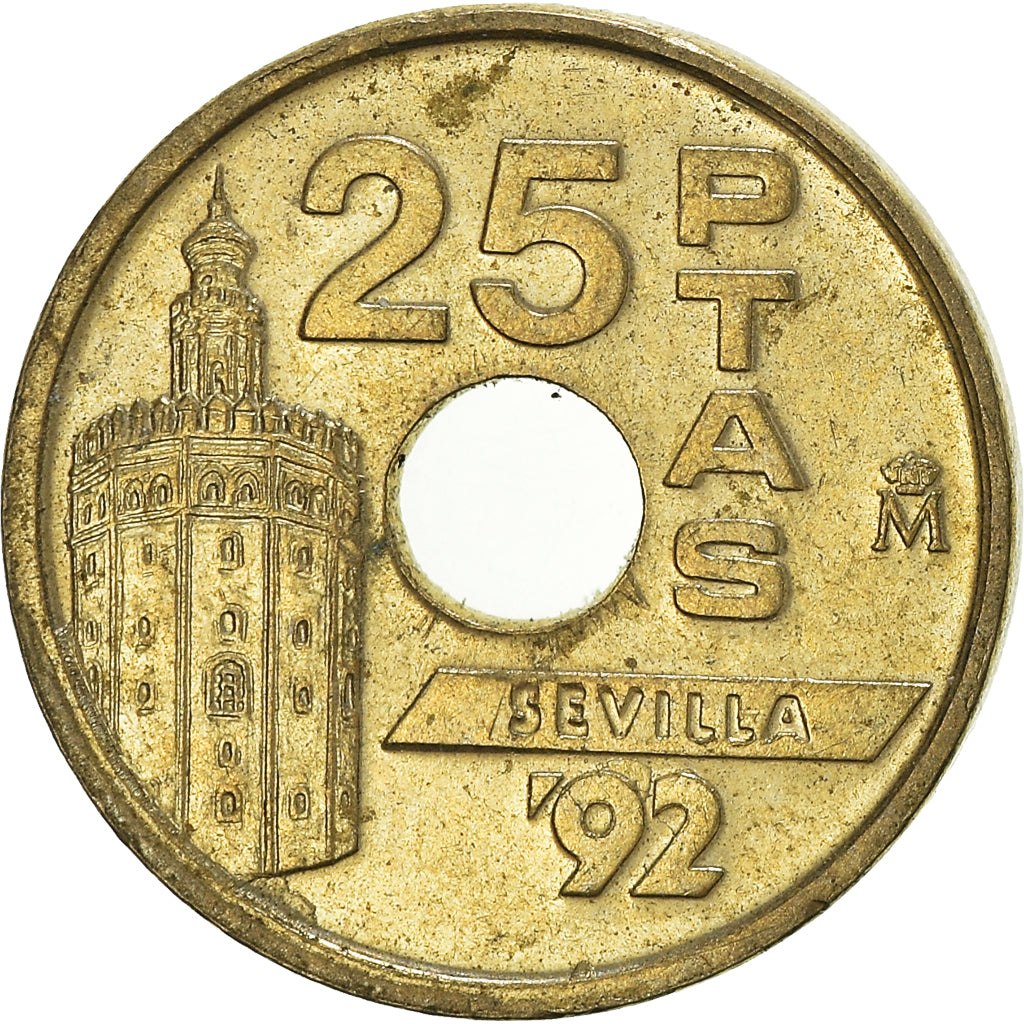 Monnaie, Espagne, 25 Pesetas, 1992