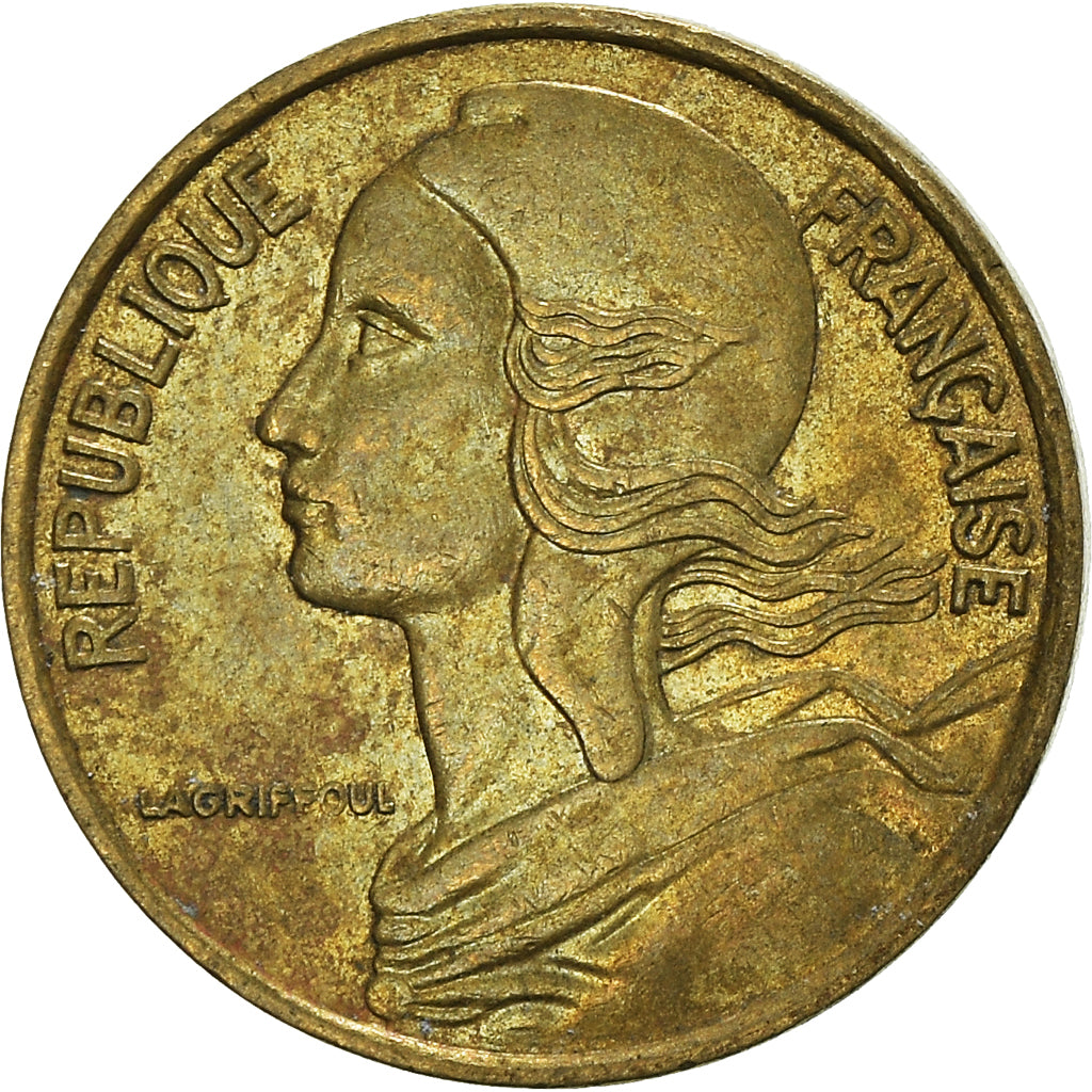Moneta, Francja, 5 Centimes, 1976
