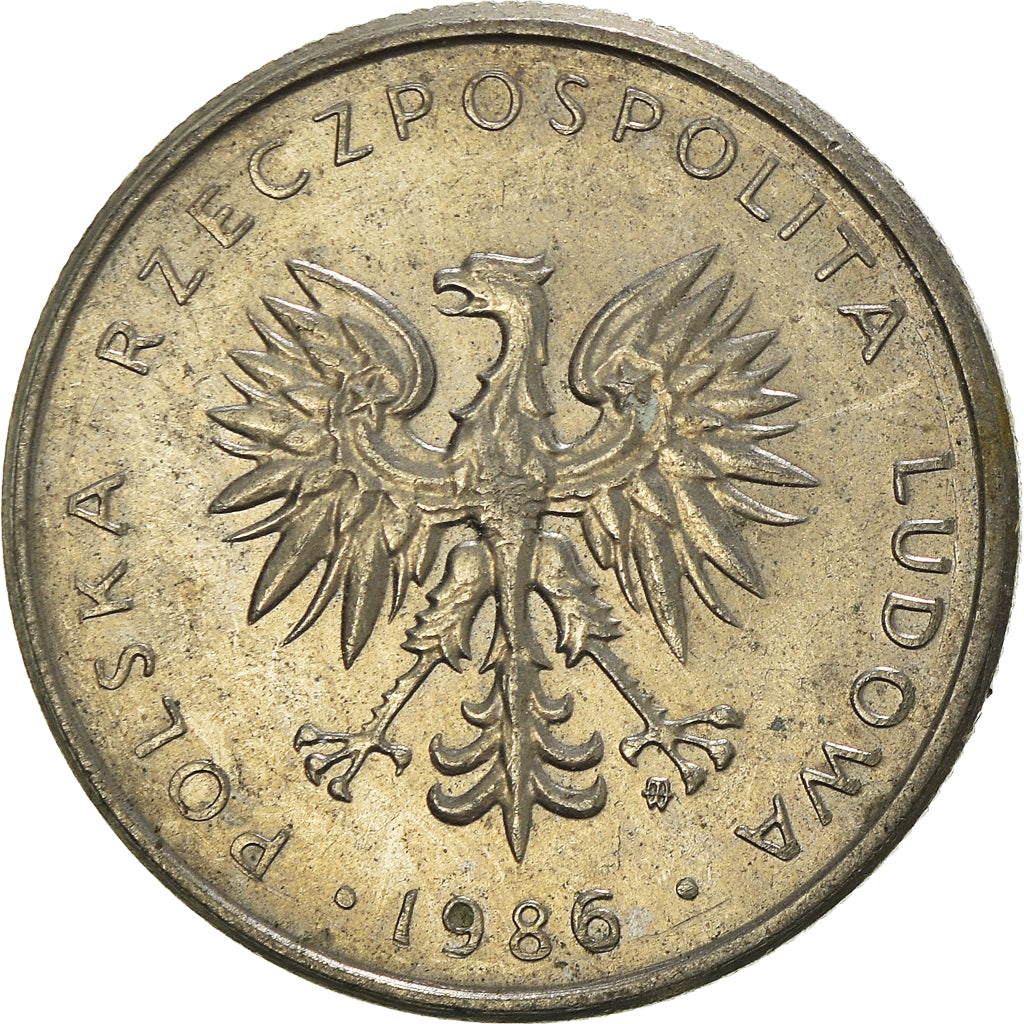 Moneta, Polonia, 10 Zlotych, 1986