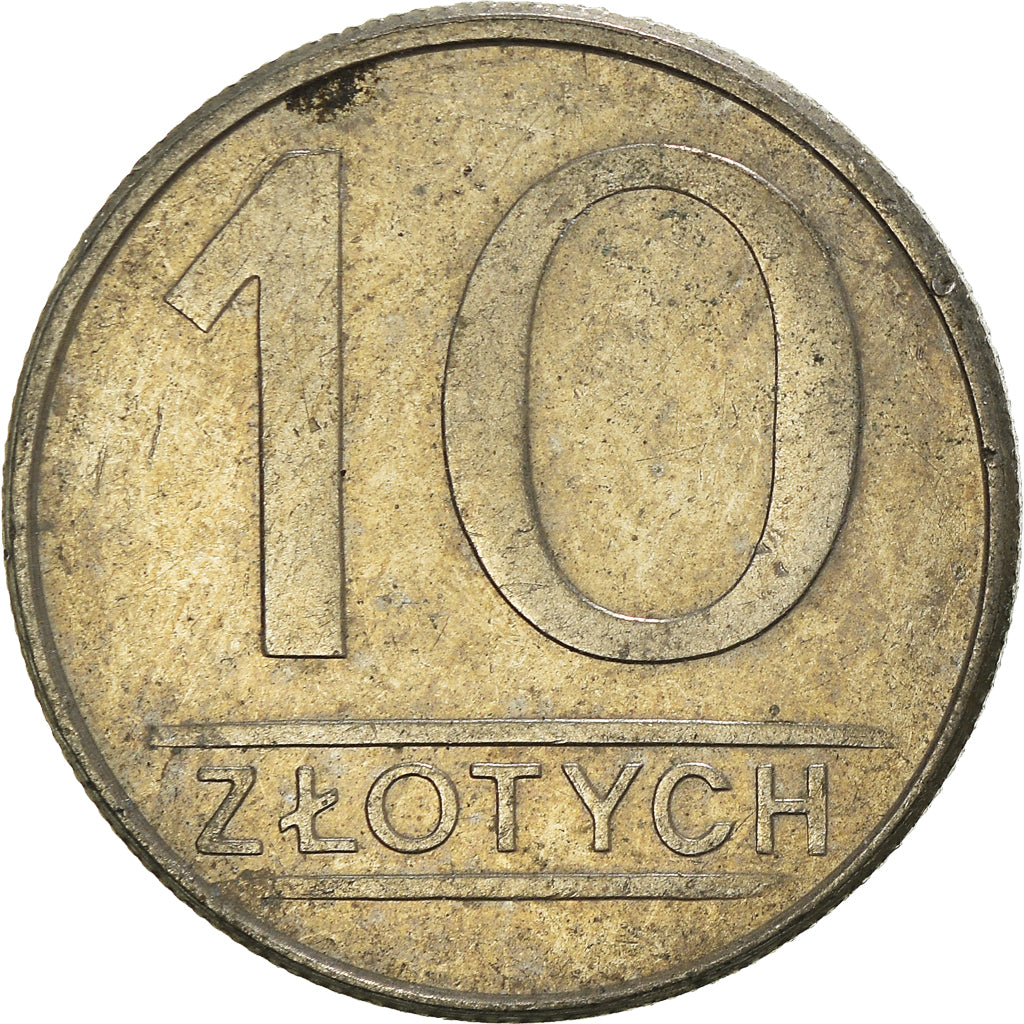 Moneta, Polonia, 10 Zlotych, 1986