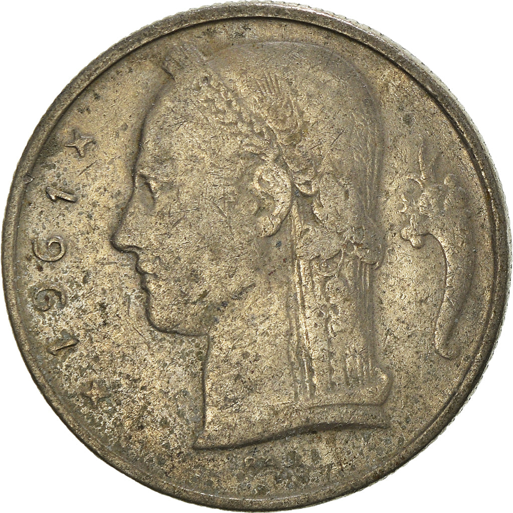Münze, Belgien, 5 Francs, 5 Frank, 1961
