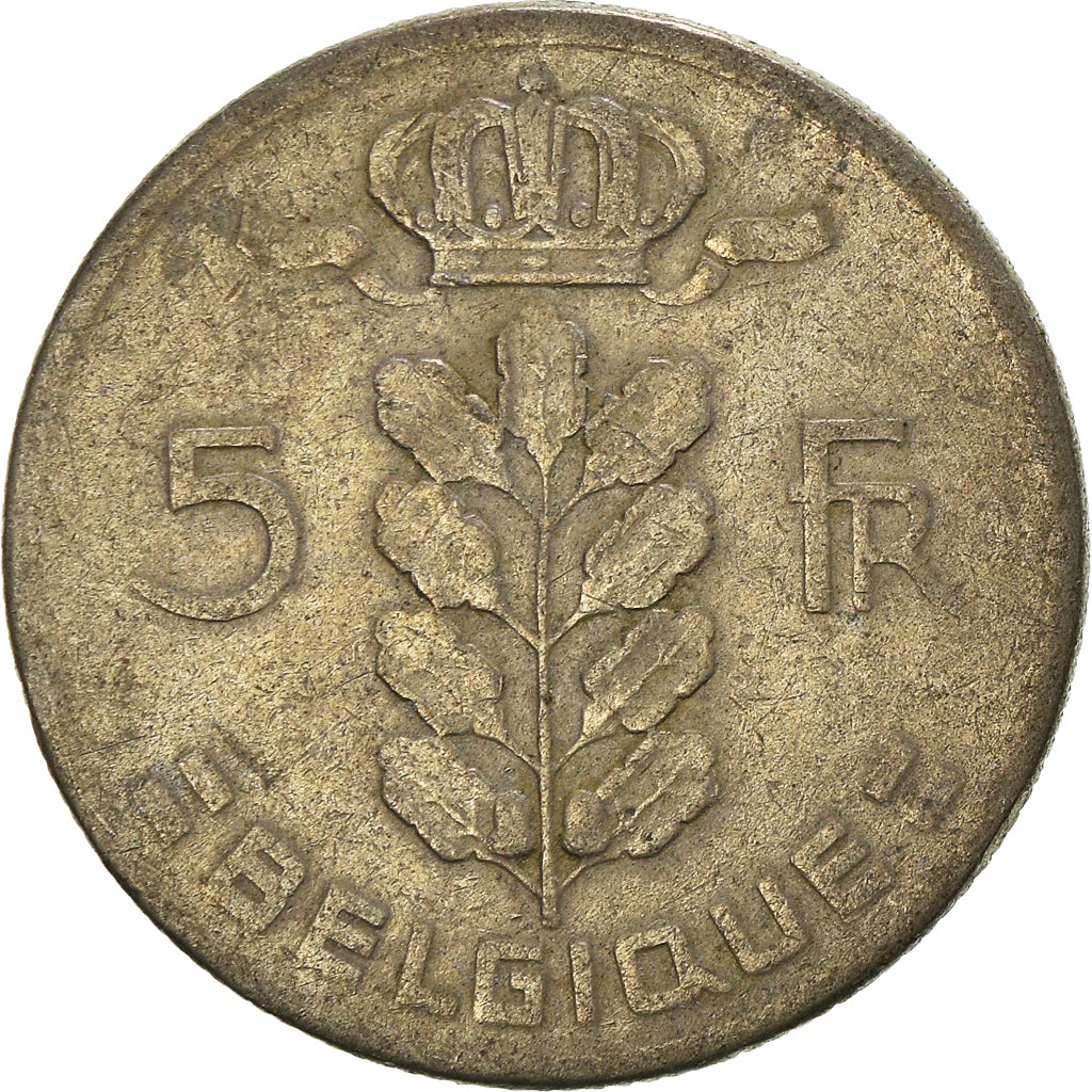 Münze, Belgien, 5 Francs, 5 Frank, 1961